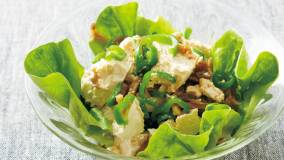 ピーマンと豆腐のサラダ