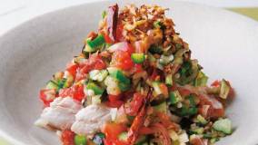 昆布チキンのピリ辛オイルがけ