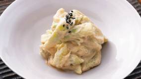 蒸しなすの利久あえ