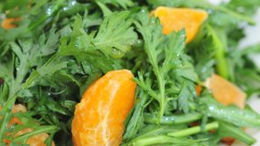 みかんと春菊のサラダ
