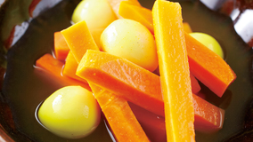 にんじんとうずら卵のカレーピクルス