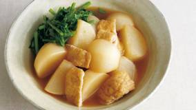かぶと油揚げの煮物