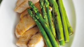 アスパラとかじきのソテー