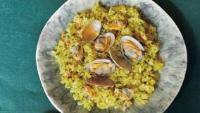 あさりのカレーピラフ