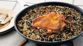 ひじきと鶏肉のパエリア