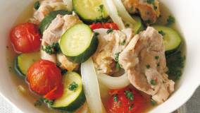 ズッキーニと鶏肉の煮物