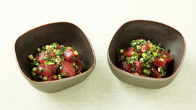 まぐろのねぎ塩あえ