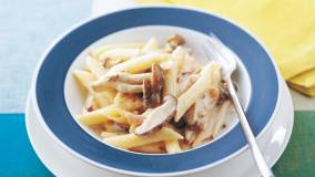 たっぷりきのこのクリームペンネ