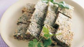 モロヘイヤと牛ひき肉のチヂミ