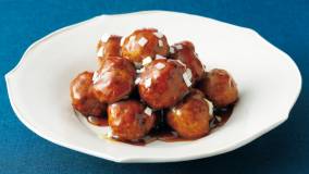 肉だんごの黒酢あん