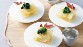 冬野菜の寒天寄せ