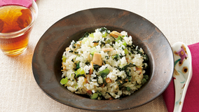 小松菜とツナのチャーハン