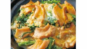 車麩と春菊の卵とじ