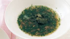 モロヘイヤと梅干しのスープ
