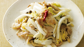 塩もみ白菜と豚肉の炒め物