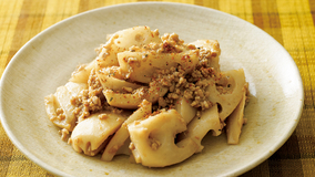 れんこんとひき肉のみそ炒め