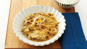 ごぼうと牛肉の柳川風