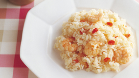 えびと野菜の塩味ピラフ
