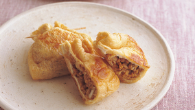 納豆の油揚げ詰め焼き