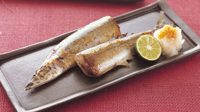 さんまのフライパン塩焼き