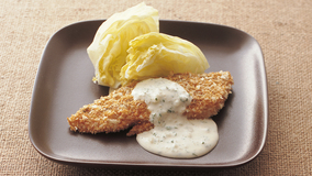 オーブンで白身魚のフライ