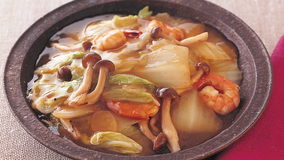 白菜とえびの中国風炒め煮