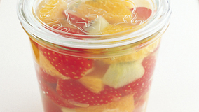 フルーツのシロップ漬け