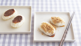 ごまみそ+黒みつきな粉の五平もち風