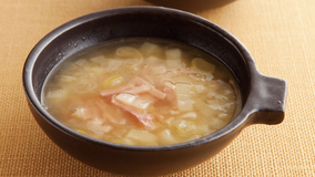 ねぎとハムのスープ煮