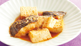 かれいの韓国風煮物