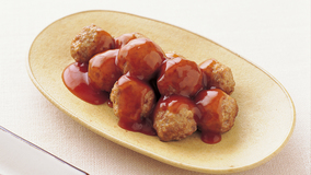 肉だんごの甘酢ソースかけ