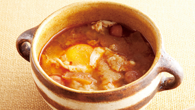 にんにくと落とし卵のスープ