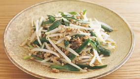 ひき肉と野菜の炒め物