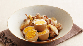 煮卵と豚バラ肉の煮物