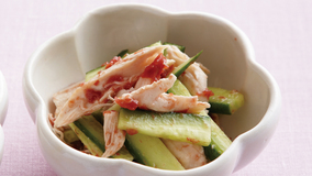 ささ身ときゅうりの梅あえ