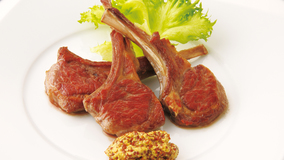 ラムチョップのソテータイム風味