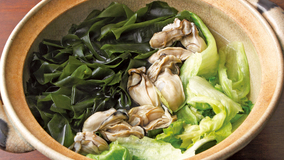 かきとレタスの鍋