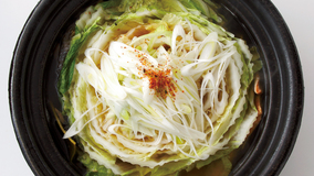 輪切り白菜と鮭の鍋