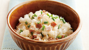 焼き豚と細ねぎの混ぜご飯