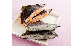 鮭フレーク＆しらすののりサンドずし