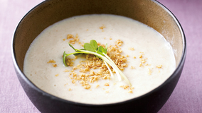 おろしれんこんの豆乳汁