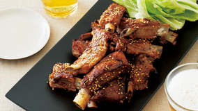 スペアリブのピリ辛焼き