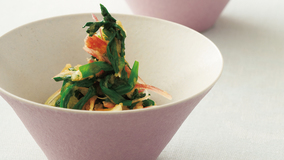 にらとみょうがのおろし酢あえ