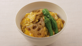 れんこんの卵とじ丼