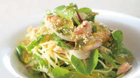 ツナと野菜の冷製パスタ