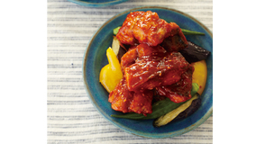 さばと夏野菜の酢みそだれ