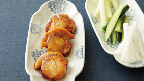 帆立ての薄衣照り焼き