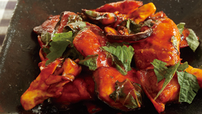 さけときのこのピリ辛焼き