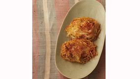 えびとじゃがいもの重ね焼き