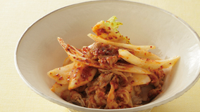 豚白菜のヤンニョムあえ